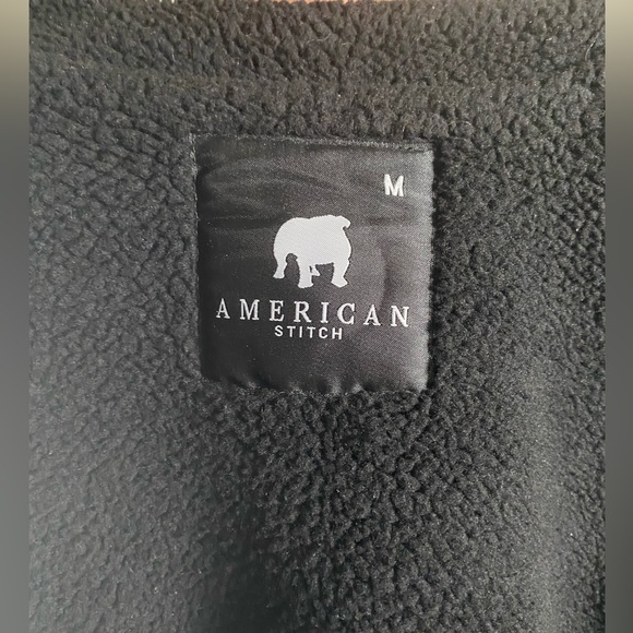 American Stitch Men’s Grey Cable Knit Jacket Size Medium - Picture 4 of 5